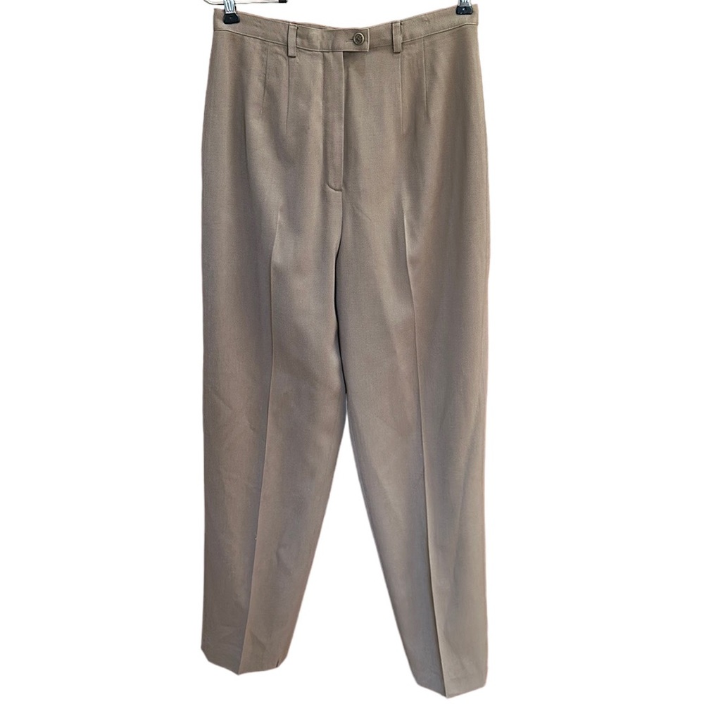 Preview Collection 100% Pure Wool Lined Tan Trousers Size 10